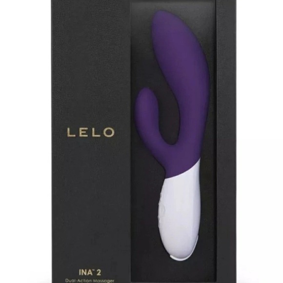INA 2 Dual-Action Massager Adult Toy - Purple and White - Picture 1 of 4